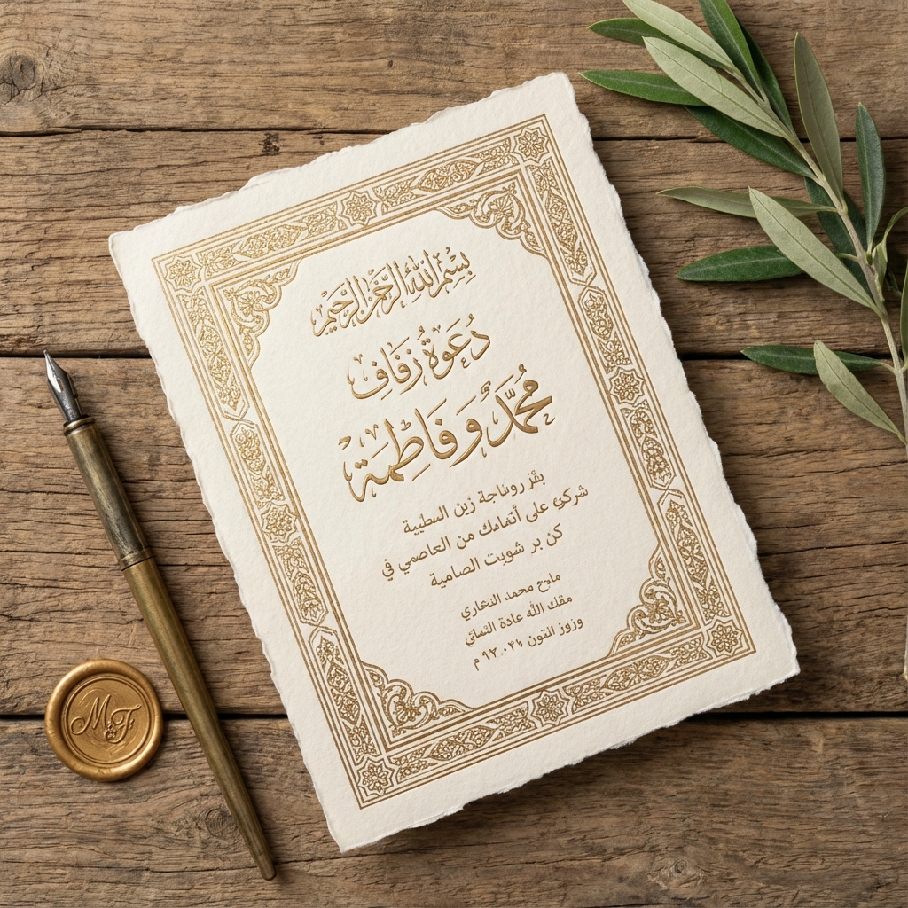 دعوة زفاف الكترونية عبر واتساب